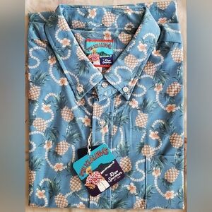 Joe Kealoha's by Reyn Spooner est 1956 NWT Size XL Hawaian Shirt Leyes with Pina